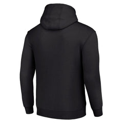 Anaheim Ducks Starter Team Logo Graphic Fleece Tri-Blend Pullover Hoodie - Black Hoodies