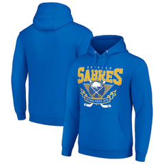 Buffalo Sabres Starter Team Logo Graphic Fleece Tri-Blend Pullover Hoodie - Royal Hoodies