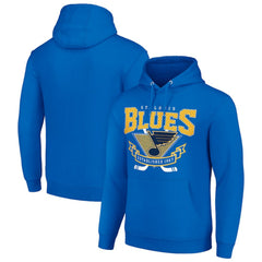 St. Louis Blues Starter Team Logo Graphic Fleece Tri-Blend Pullover Hoodie - Blue Hoodies