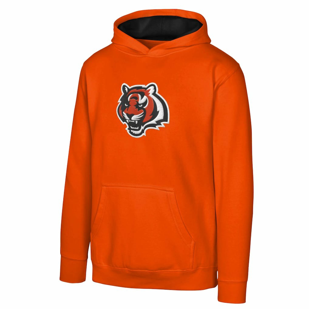 Cincinnati Bengals Youth Prime Pullover Hoodie - Orange sale