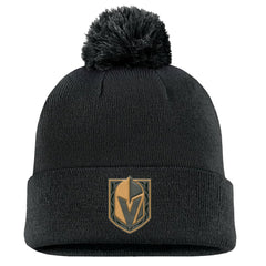 Vegas Golden Knights Fanatics Military Appreciation Cuffed Knit Hat with Pom - Black Hats