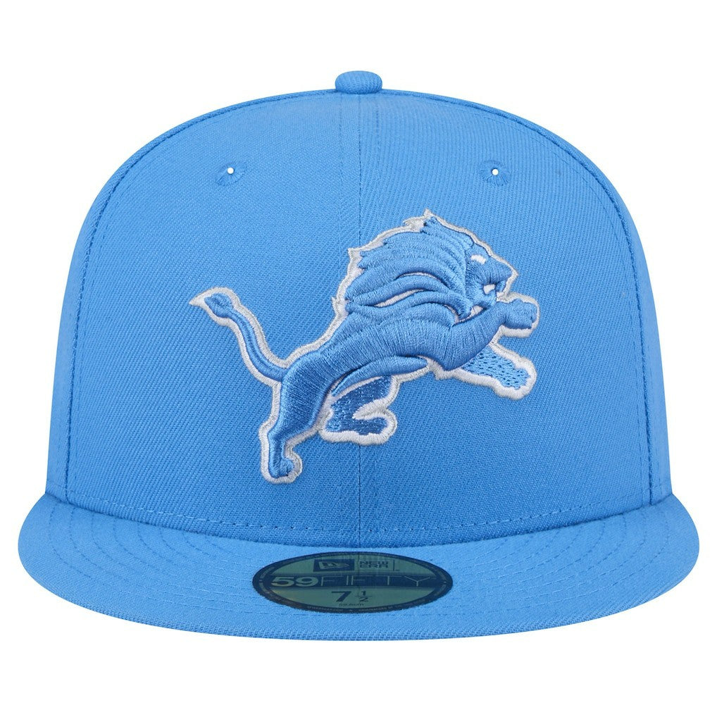 Detroit Lions New Era Omaha 59FIFTY Fitted Hat - Blue on sale