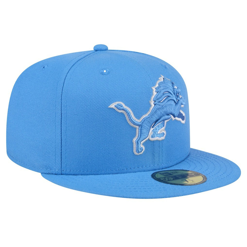 Detroit Lions New Era Omaha 59FIFTY Fitted Hat - Blue on sale