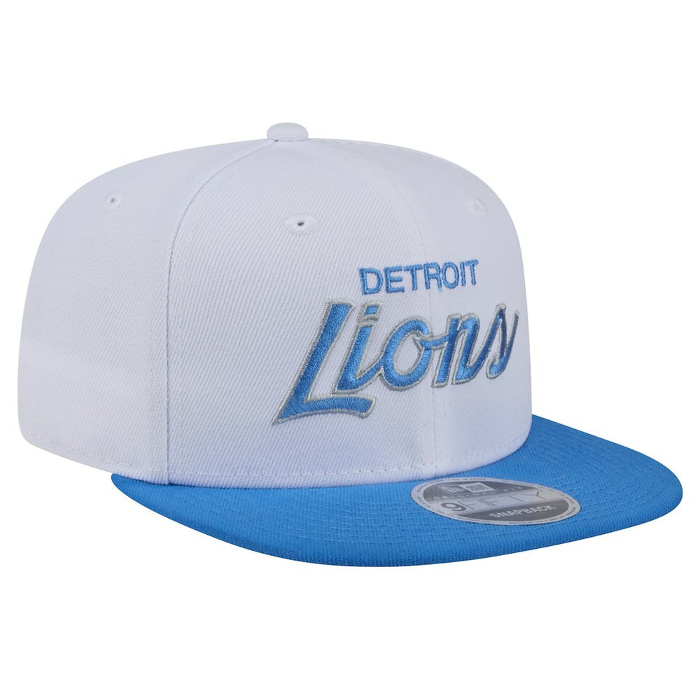 Detroit Lions New Era Sparky 9FIFTY Snapback Hat - White/Blue outlet