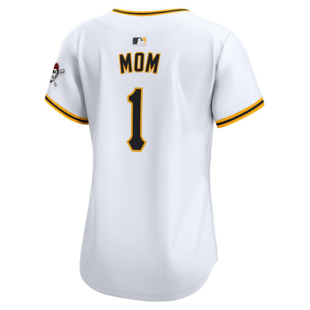 Pittsburgh Pirates Women's #1 Mom Home Limited Jersey White