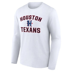 Houston Texans Secondary Logo Victory Arch Long Sleeve T-Shirt - White outlet