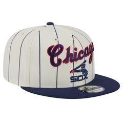 Chicago White Sox Jersey Pinstripe 9FIFTY Snapback Hat Cream