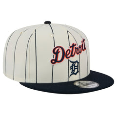 Detroit Tigers Jersey Pinstripe 9FIFTY Snapback Hat White