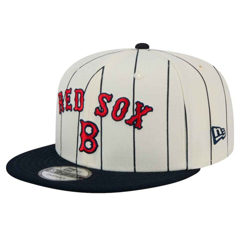 Boston Red Sox Jersey Pinstripe 9FIFTY Snapback Hat White