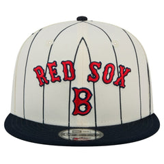 Boston Red Sox Jersey Pinstripe 9FIFTY Snapback Hat White