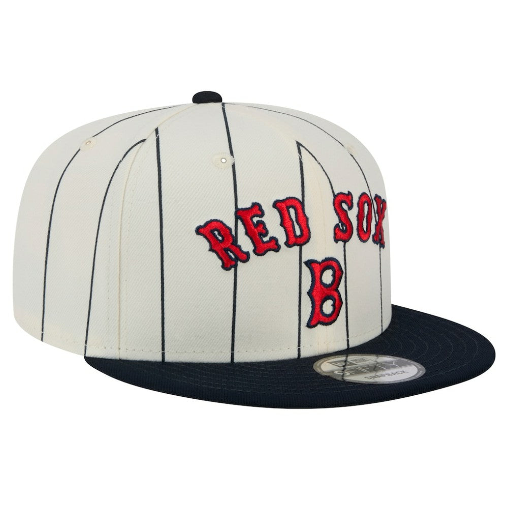 Boston Red Sox Jersey Pinstripe 9FIFTY Snapback Hat White