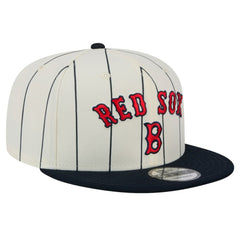 Boston Red Sox Jersey Pinstripe 9FIFTY Snapback Hat White