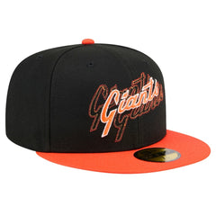 San Francisco Giants Shadow Stitch 59FIFTY Fitted Hat Black