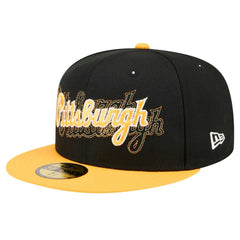 Pittsburgh Pirates Shadow Stitch 59FIFTY Fitted Hat Black