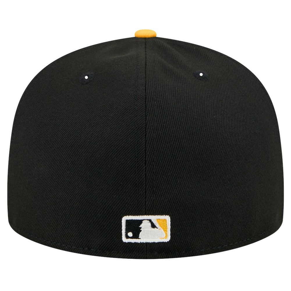 Pittsburgh Pirates Shadow Stitch 59FIFTY Fitted Hat Black