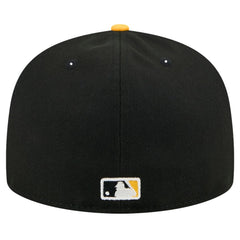 Pittsburgh Pirates Shadow Stitch 59FIFTY Fitted Hat Black