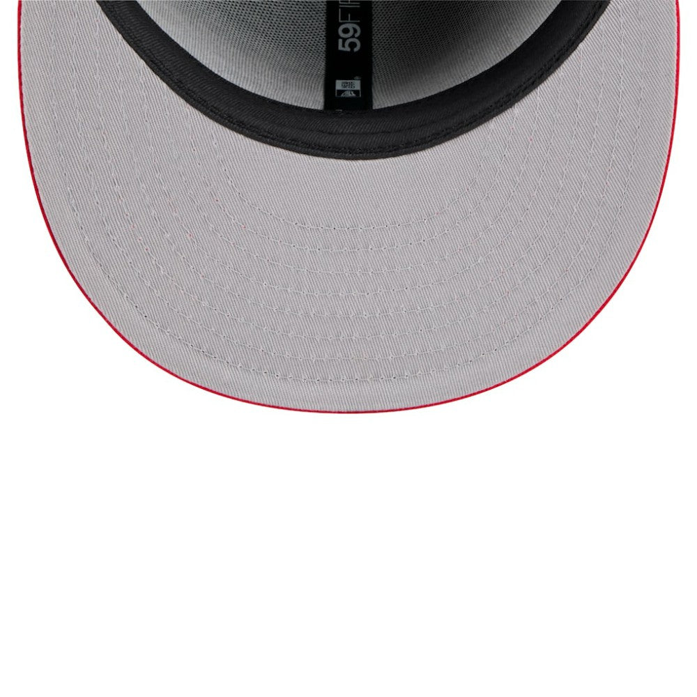 Atlanta Braves Shadow Stitch 59FIFTY Fitted Hat Black