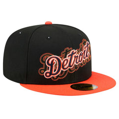Detroit Tigers Shadow Stitch 59FIFTY Fitted Hat Black