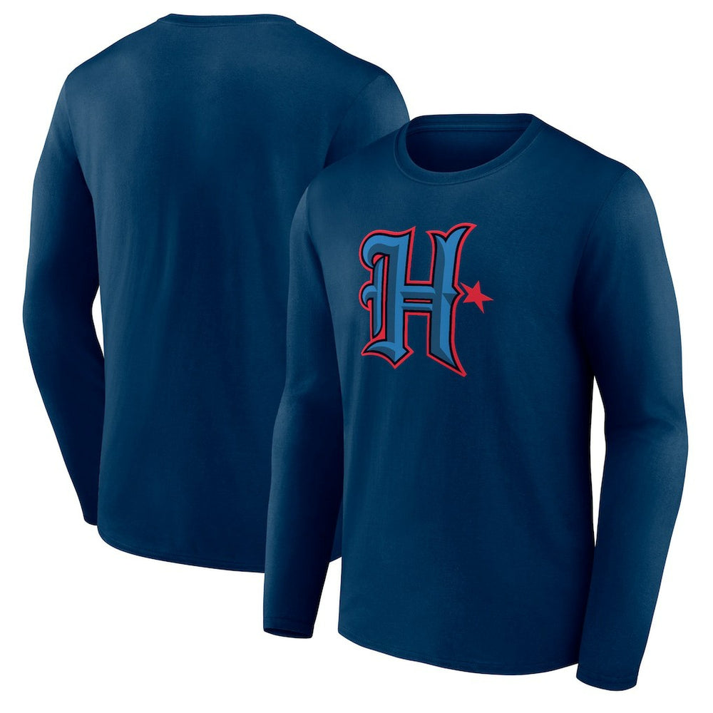 Houston Texans Secondary Logo Long Sleeve T-Shirt - Navy discount