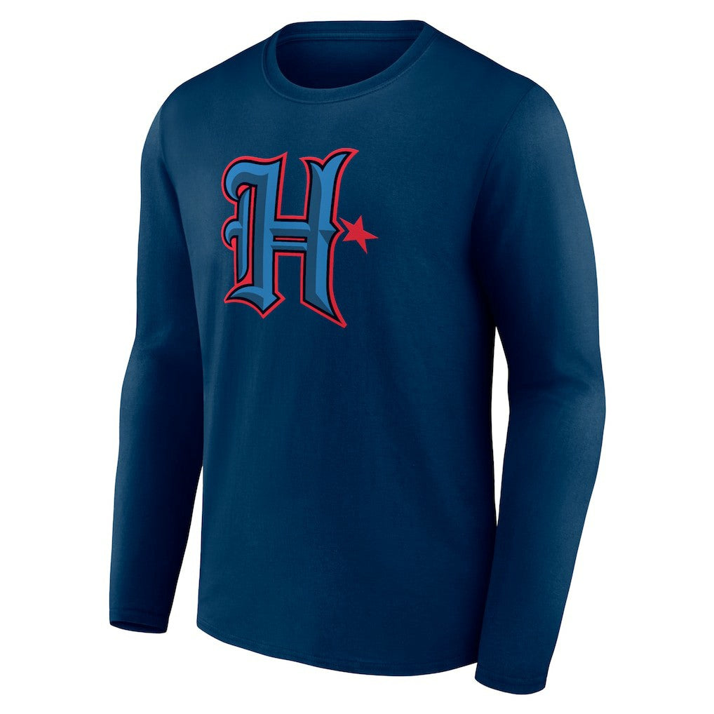 Houston Texans Secondary Logo Long Sleeve T-Shirt - Navy discount