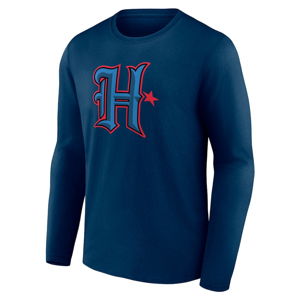 Houston Texans Secondary Logo Long Sleeve T-Shirt - Navy discount