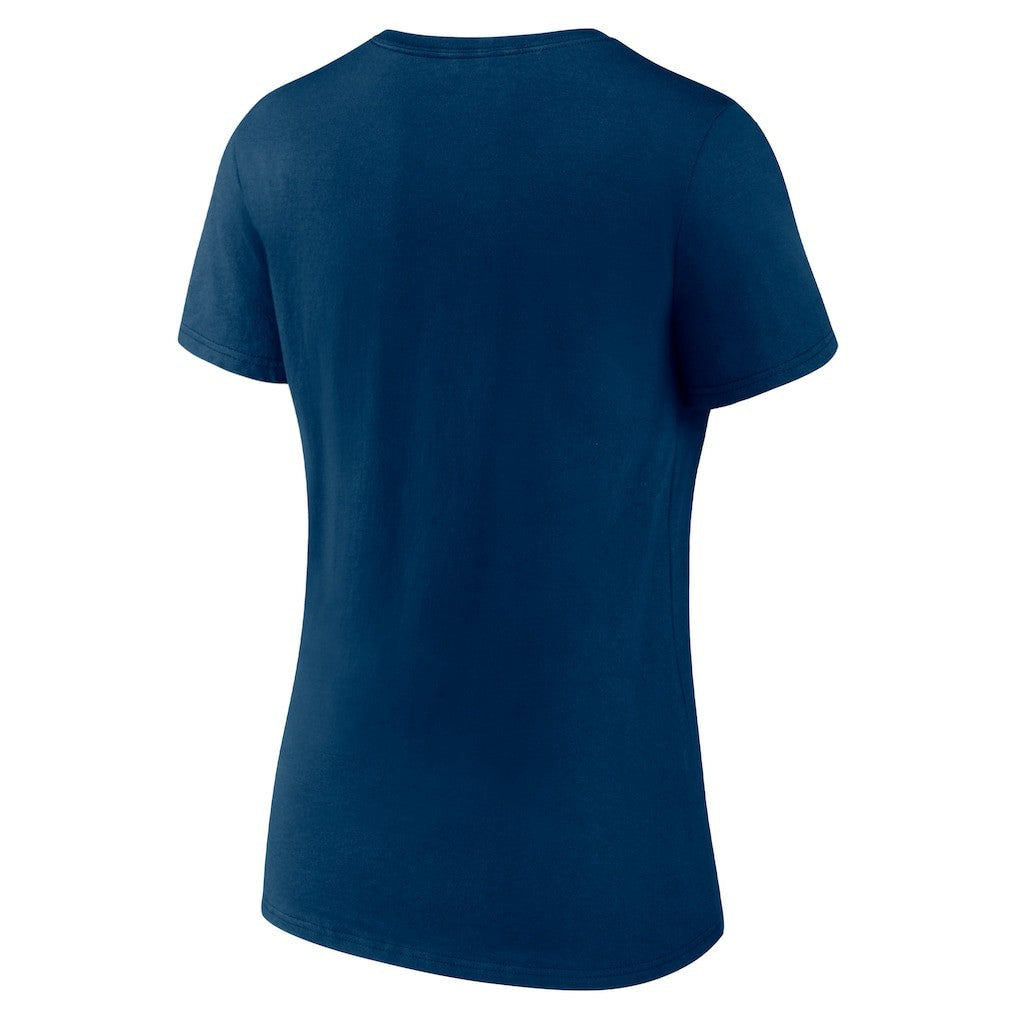 Houston Texans Women's Secondary Logo V-Neck T-Shirt - Navy sale