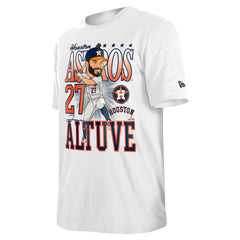 Jose Altuve Houston Astros Caricature T-Shirt White