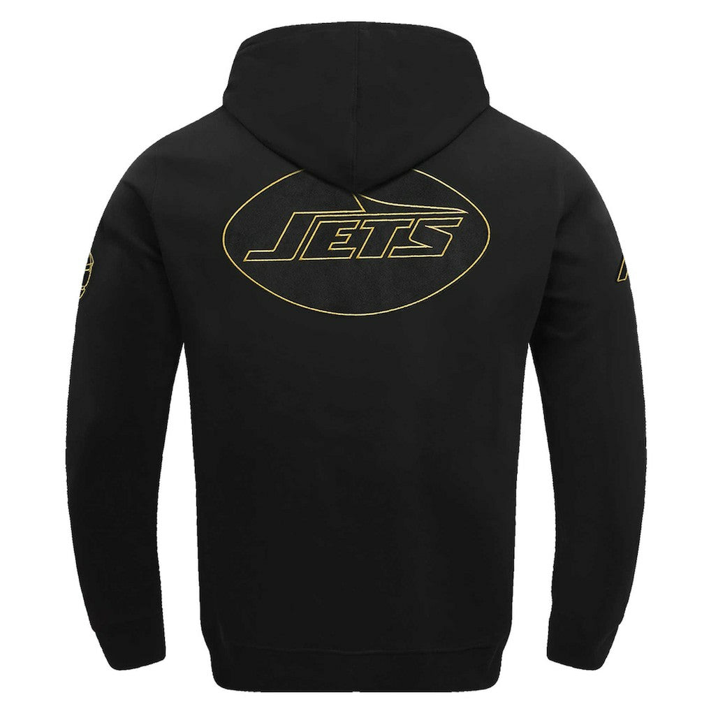 New York Jets Pro Standard Classic Chenille Pullover Hoodie - Black on sale