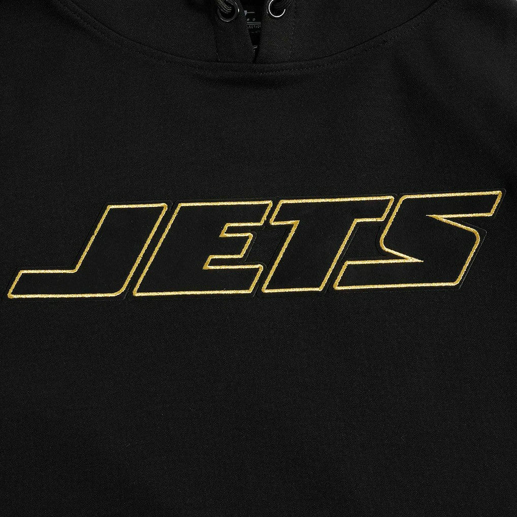 New York Jets Pro Standard Classic Chenille Pullover Hoodie - Black on sale