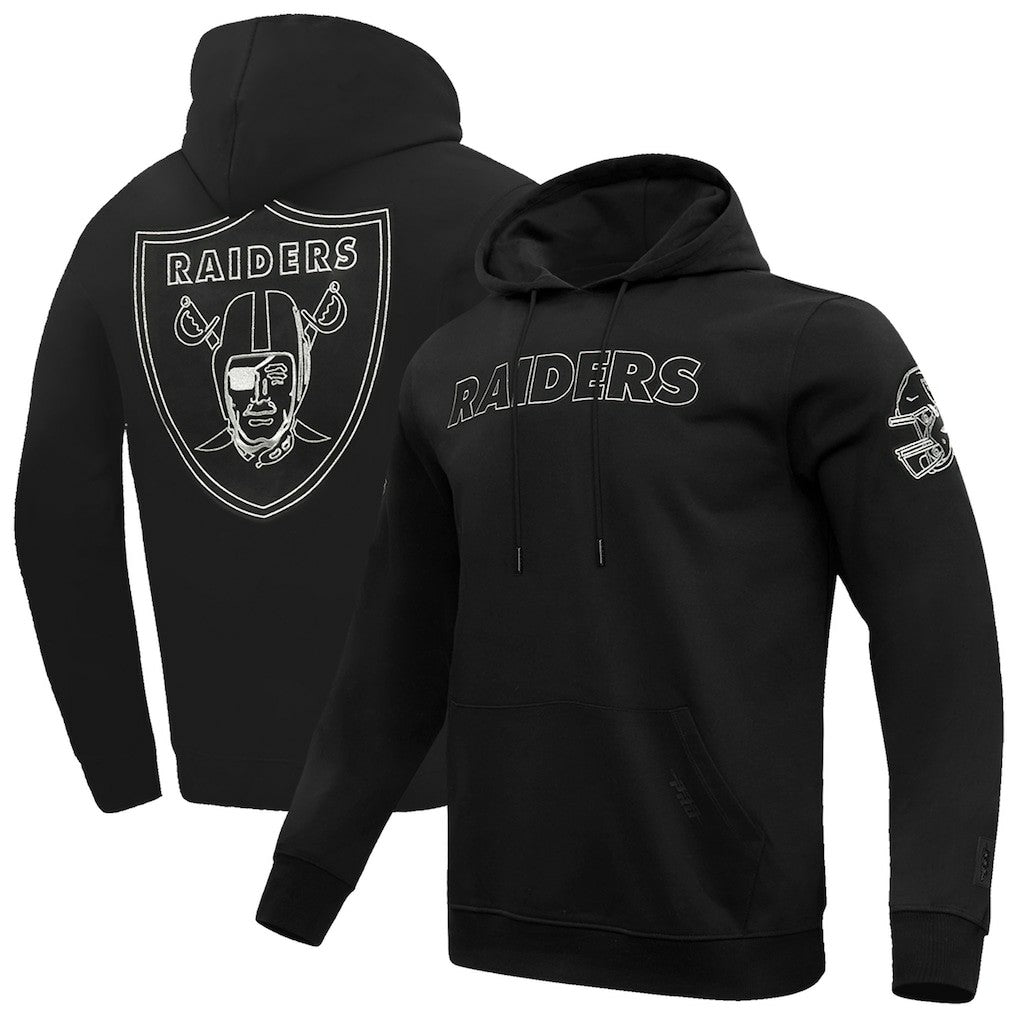 Las Vegas Raiders Pro Standard Classic Chenille Pullover Hoodie - Black cheap