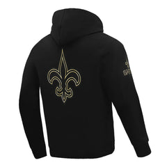 New Orleans Saints Pro Standard Classic Chenille Pullover Hoodie - Black online