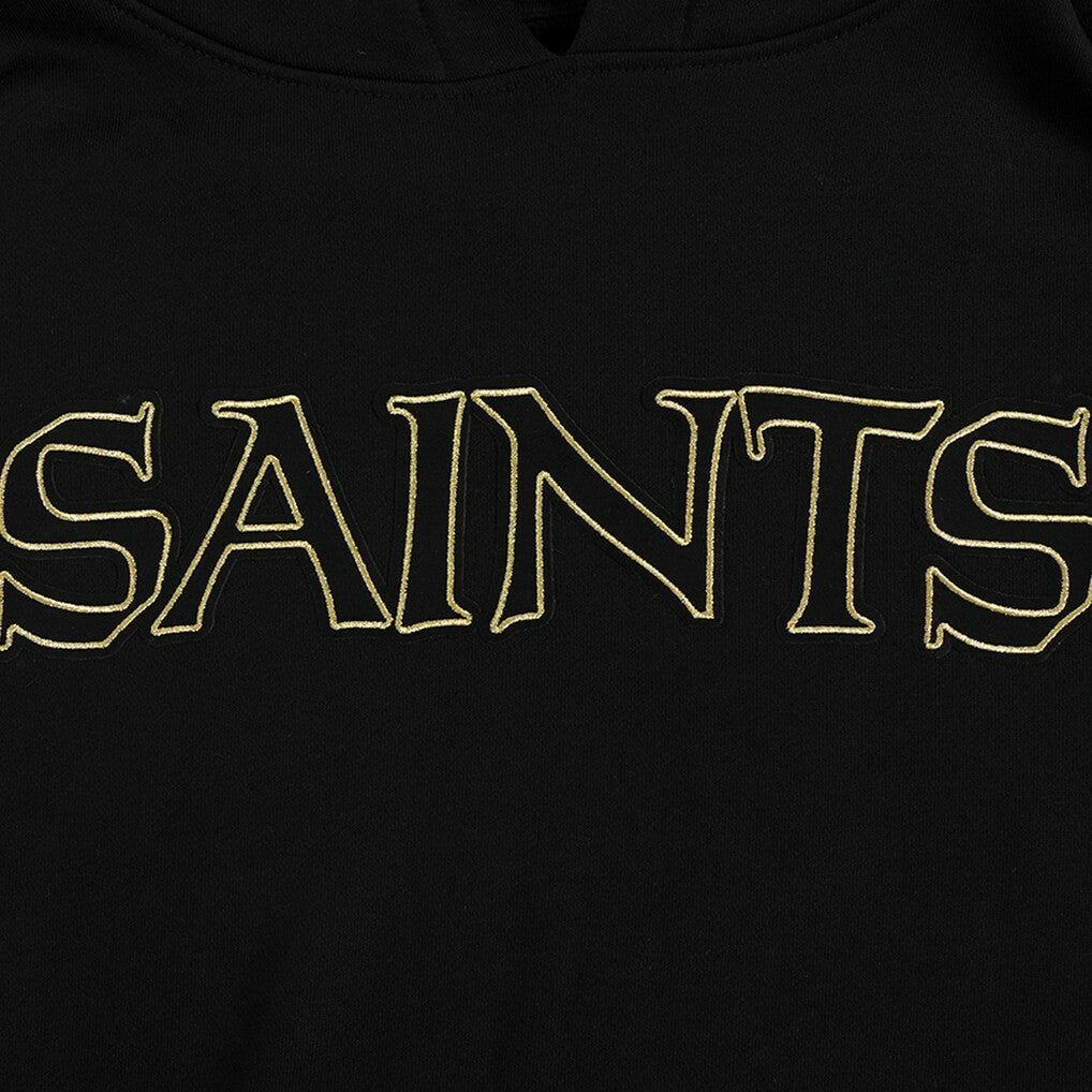 New Orleans Saints Pro Standard Classic Chenille Pullover Hoodie - Black online
