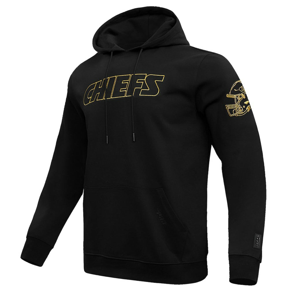 Kansas City Chiefs Pro Standard Classic Chenille Pullover Hoodie - Black on sale