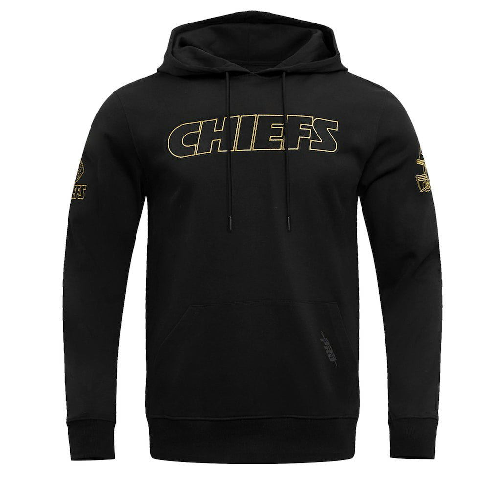 Kansas City Chiefs Pro Standard Classic Chenille Pullover Hoodie - Black on sale