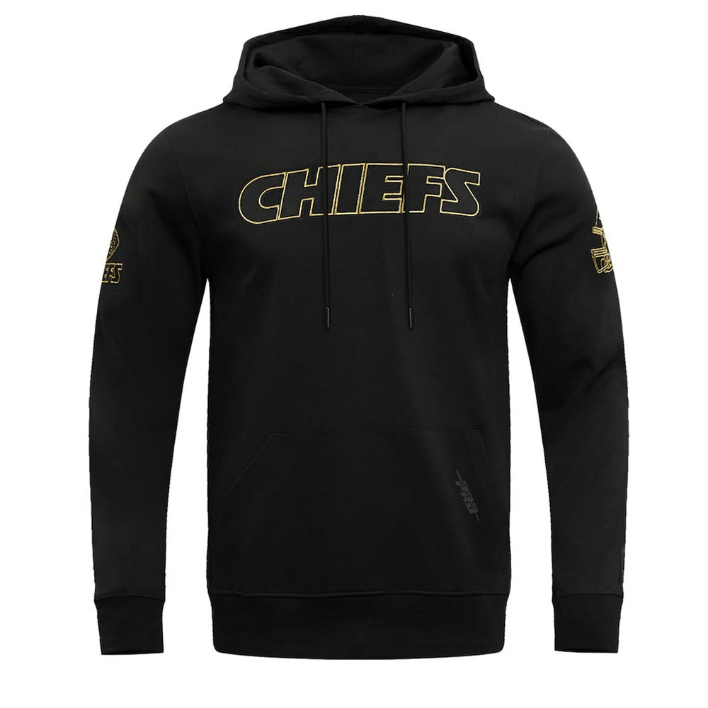 Kansas City Chiefs Pro Standard Classic Chenille Pullover Hoodie - Black on sale