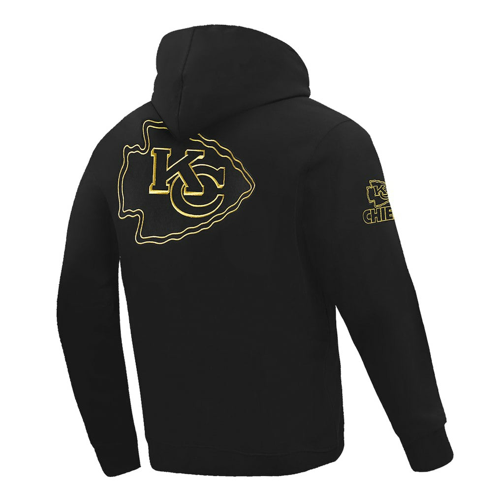 Kansas City Chiefs Pro Standard Classic Chenille Pullover Hoodie - Black on sale