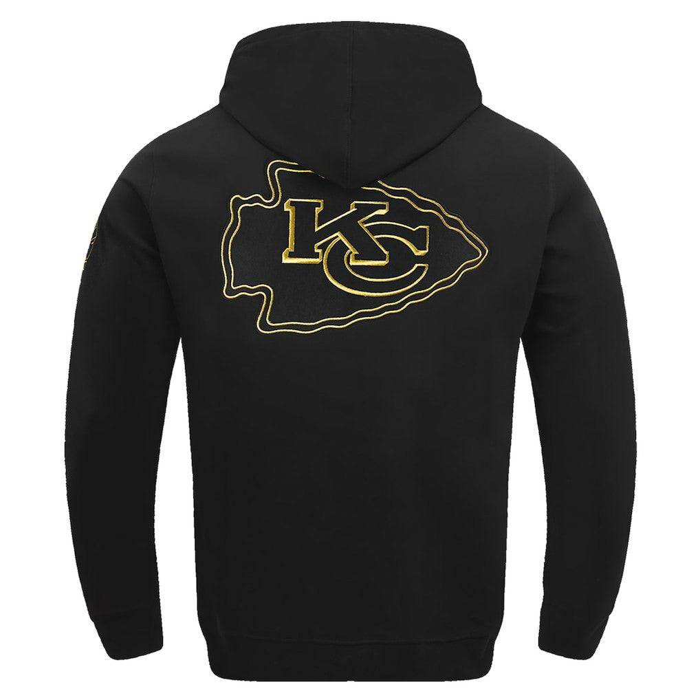 Kansas City Chiefs Pro Standard Classic Chenille Pullover Hoodie - Black on sale