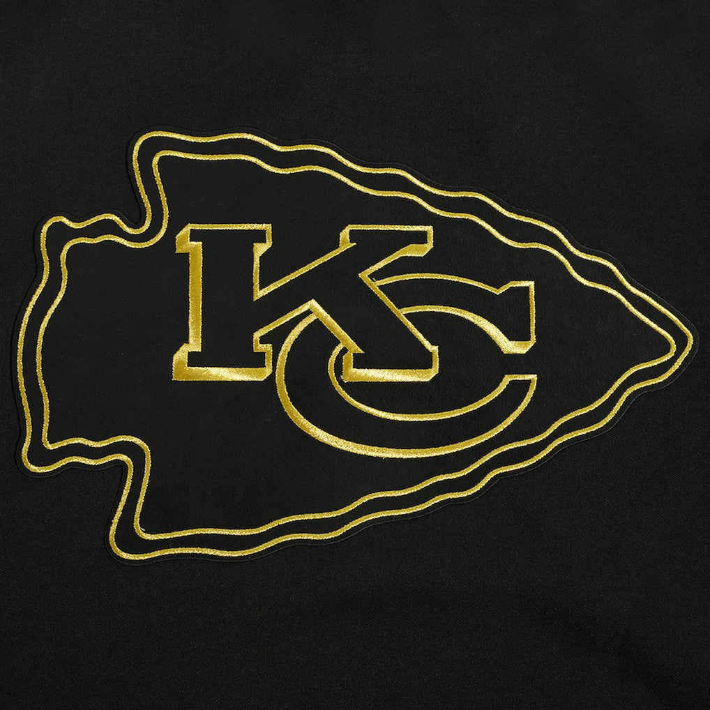 Kansas City Chiefs Pro Standard Classic Chenille Pullover Hoodie - Black on sale