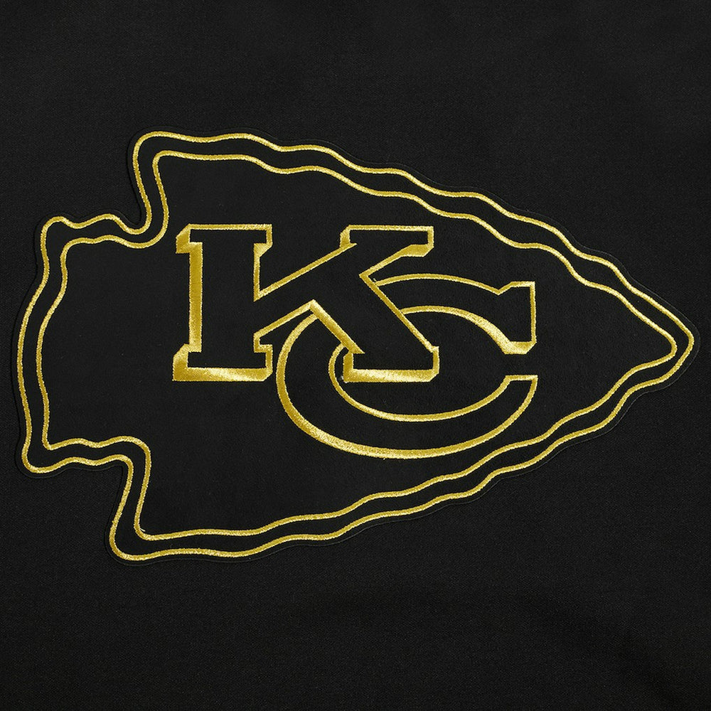 Kansas City Chiefs Pro Standard Classic Chenille Pullover Hoodie - Black on sale