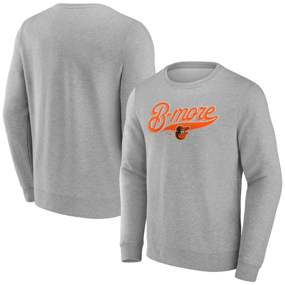 Baltimore Orioles B-More Pullover Sweatshirt Gray