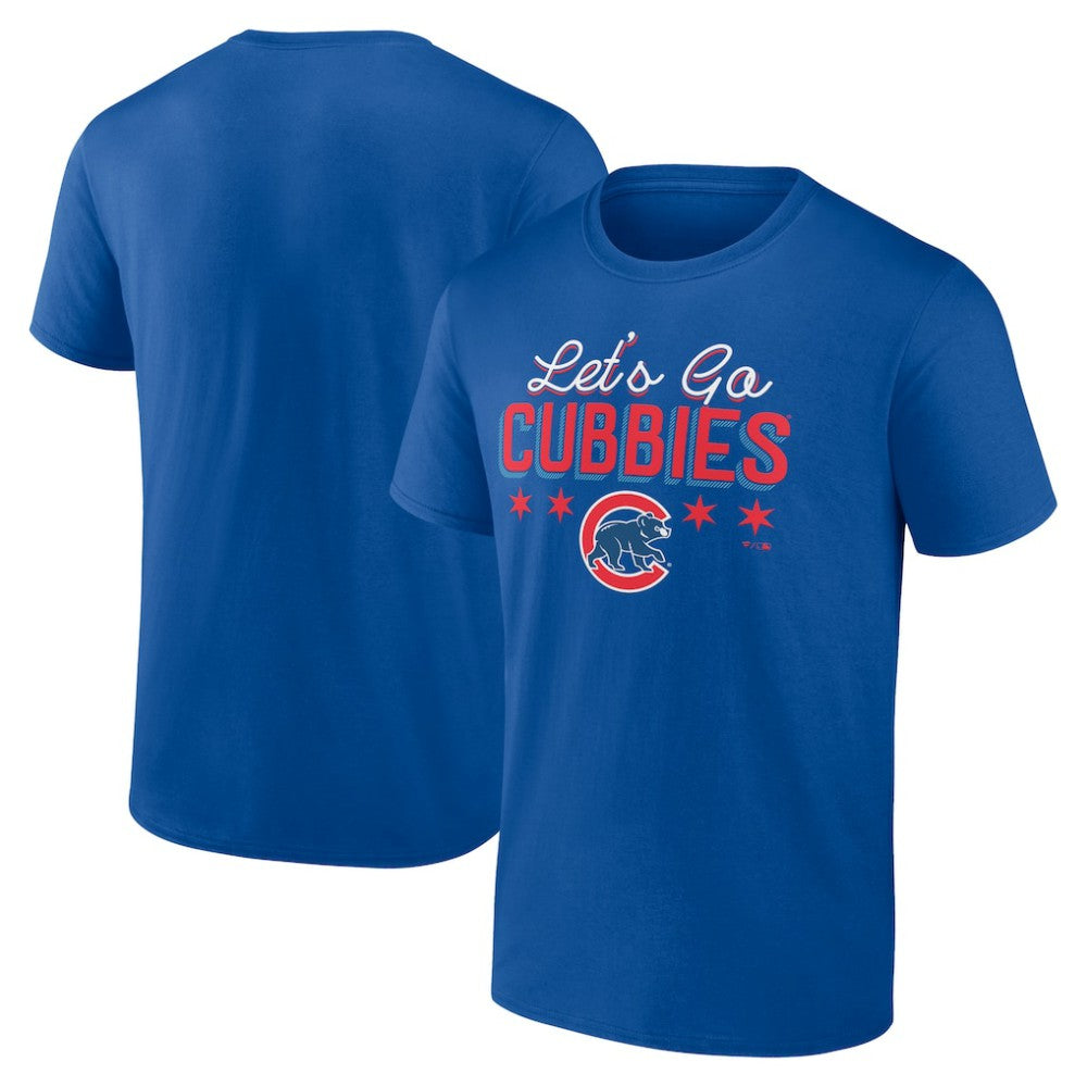 Chicago Cubs Let's Go Cubbies T-Shirt Royal