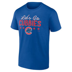 Chicago Cubs Let's Go Cubbies T-Shirt Royal
