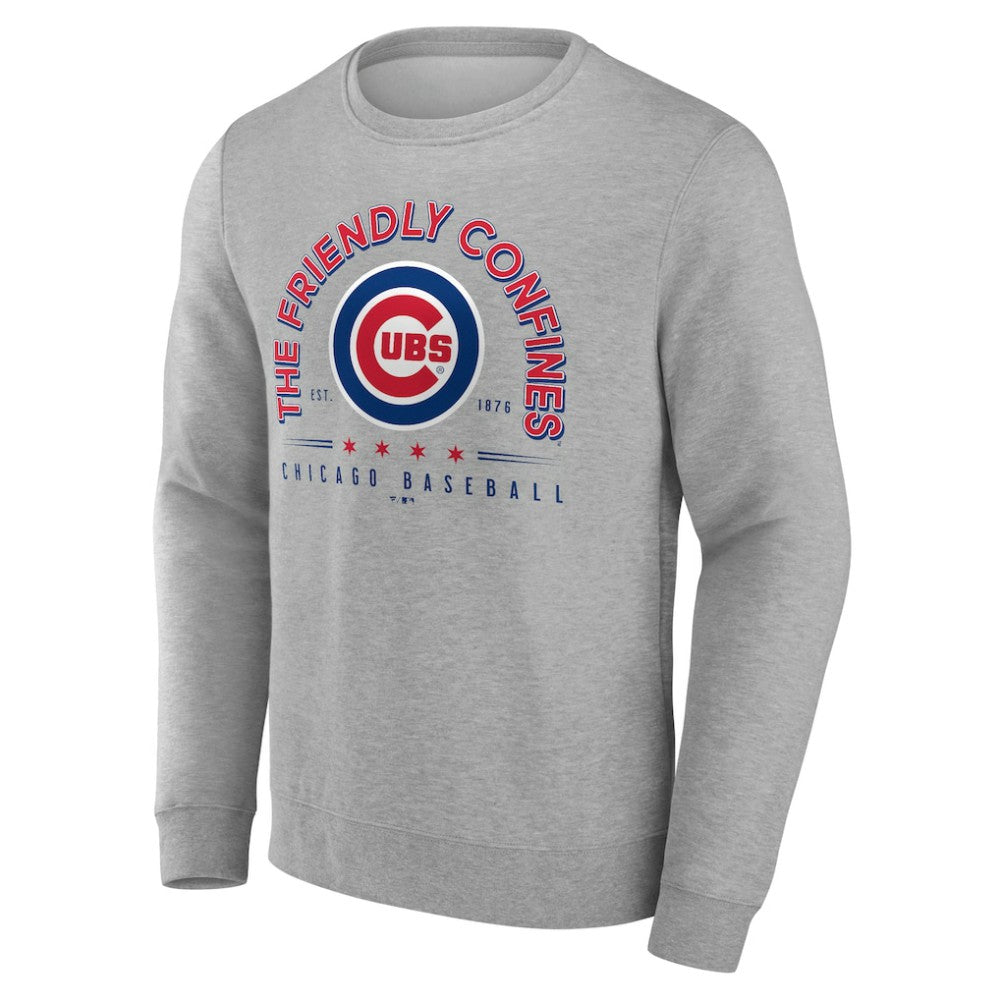 Chicago Cubs Friendly Confines Pullover Sweatshirt Gray