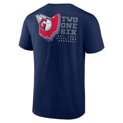 Cleveland Guardians Two One Six T-Shirt Navy