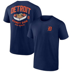 Detroit Tigers Coney Dog Egg Rolls T-Shirt Navy
