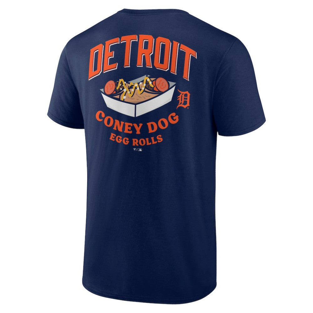 Detroit Tigers Coney Dog Egg Rolls T-Shirt Navy
