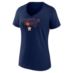 Houston Astros Women's Hustle Town V-Neck T-Shirt Navy