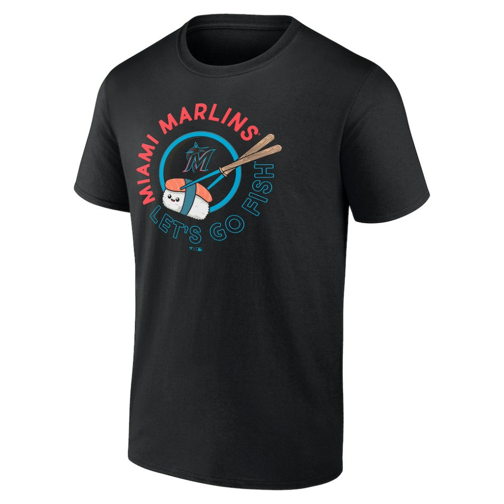 Miami Marlins Let's Go Fish T-Shirt Black
