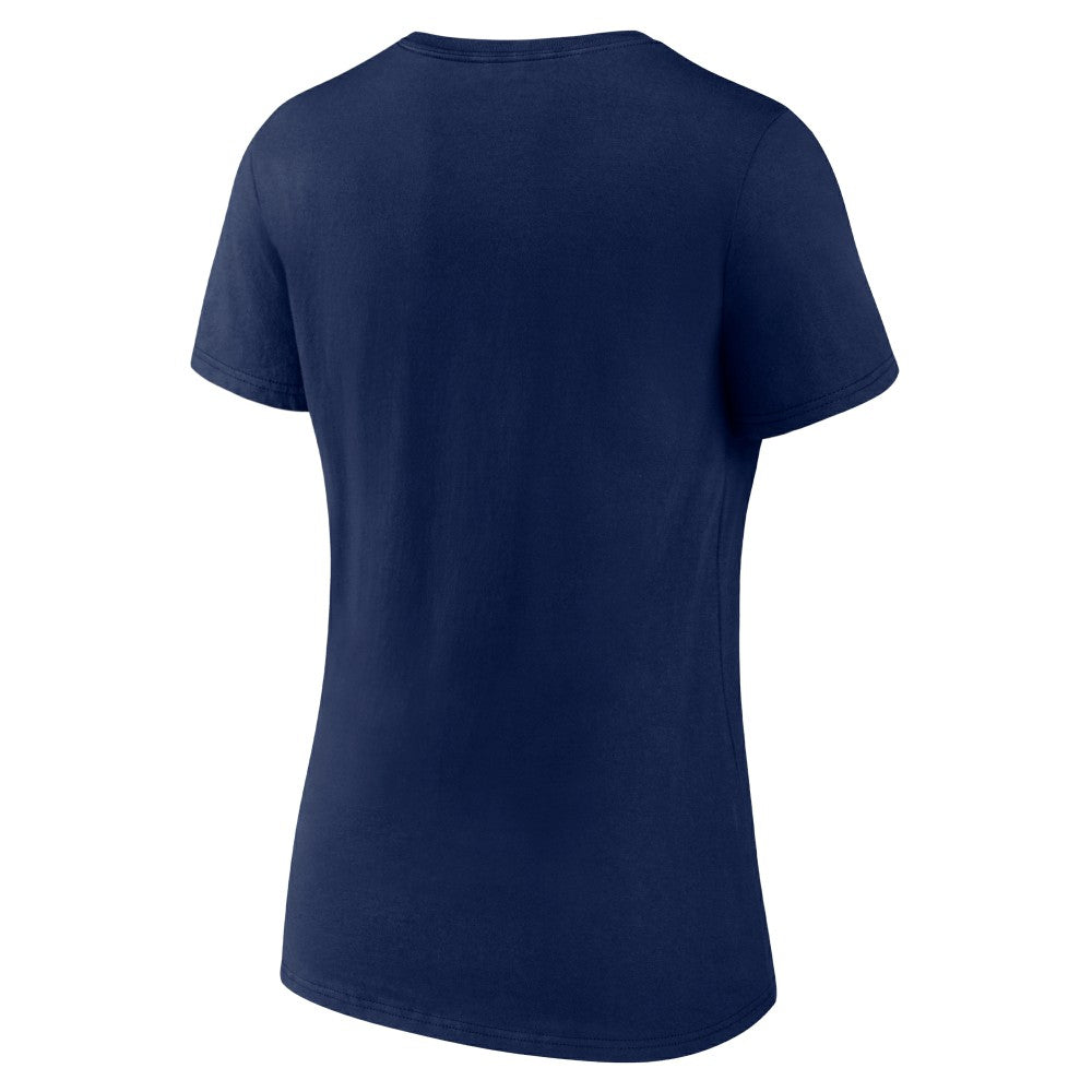 Minnesota Twins Women's Nice V-Neck T-Shirt Navy