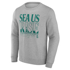 Seattle Mariners Sea Us Rise Pullover Sweatshirt Gray